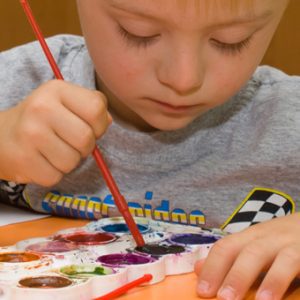 Child Making Art